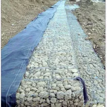 Caja de jaula de piedra Gabion, caja de gabion de PVC